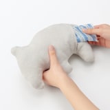 ポケット付き　動物クッション（バク）