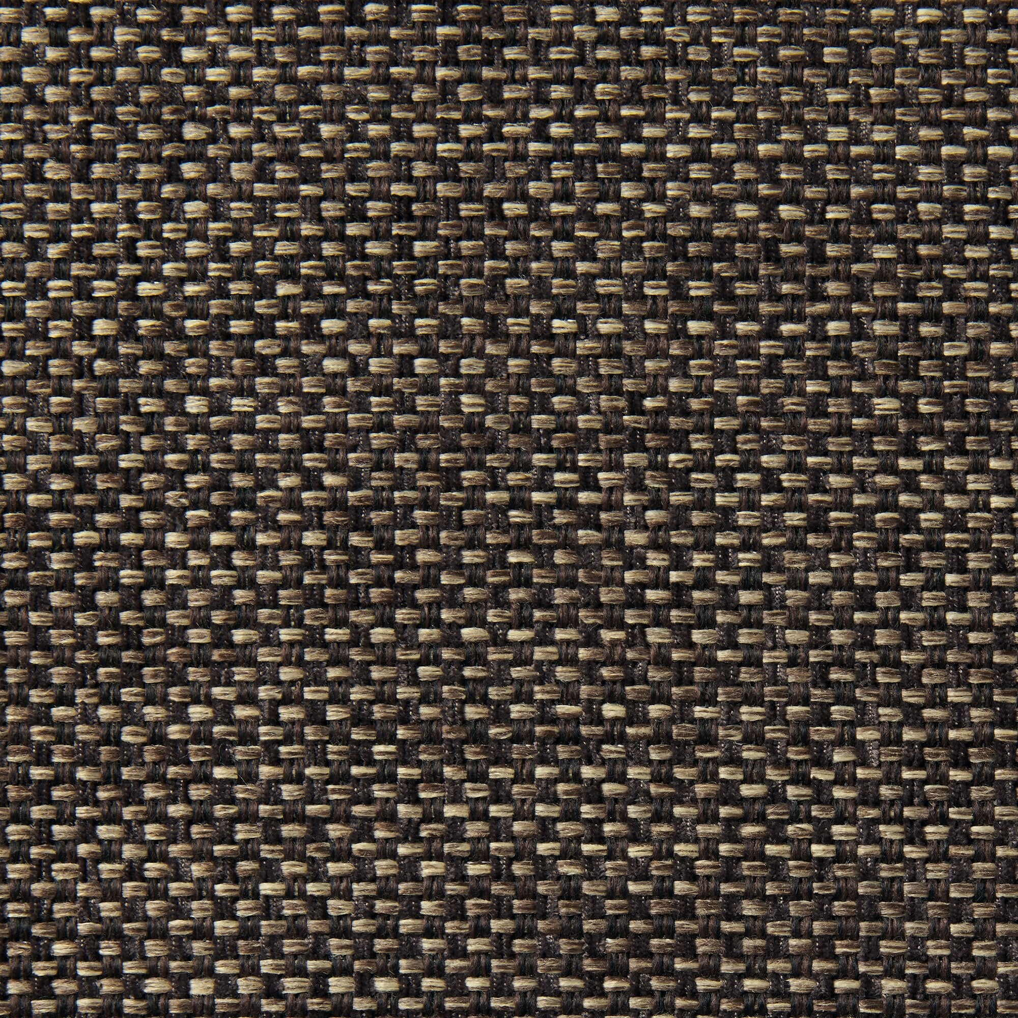 ゆったり座れるアームレスソファ　２シーター　ポリエステル平織　ブラウン