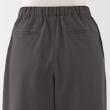 婦人　風を通す　ストレッチサッカーイージークロップドパンツ