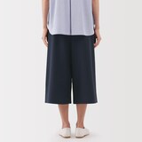 婦人　風を通す　ストレッチサッカーイージークロップドパンツ