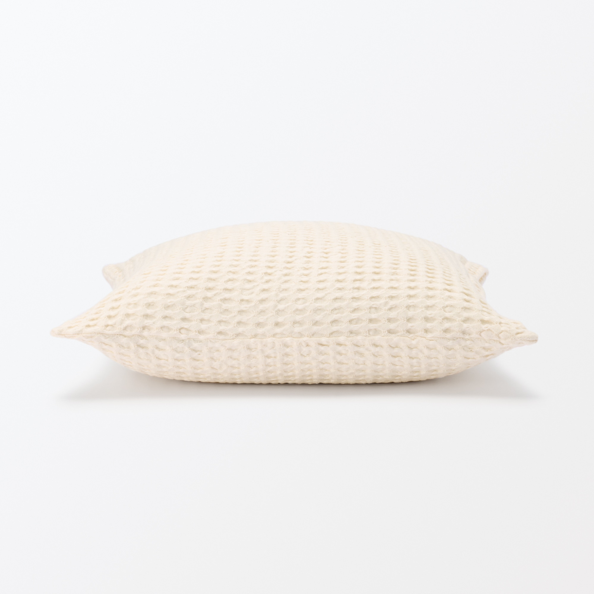 インド綿洗いざらしワッフル織クッションカバー