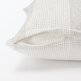インド綿ミニワッフル織クッションカバー