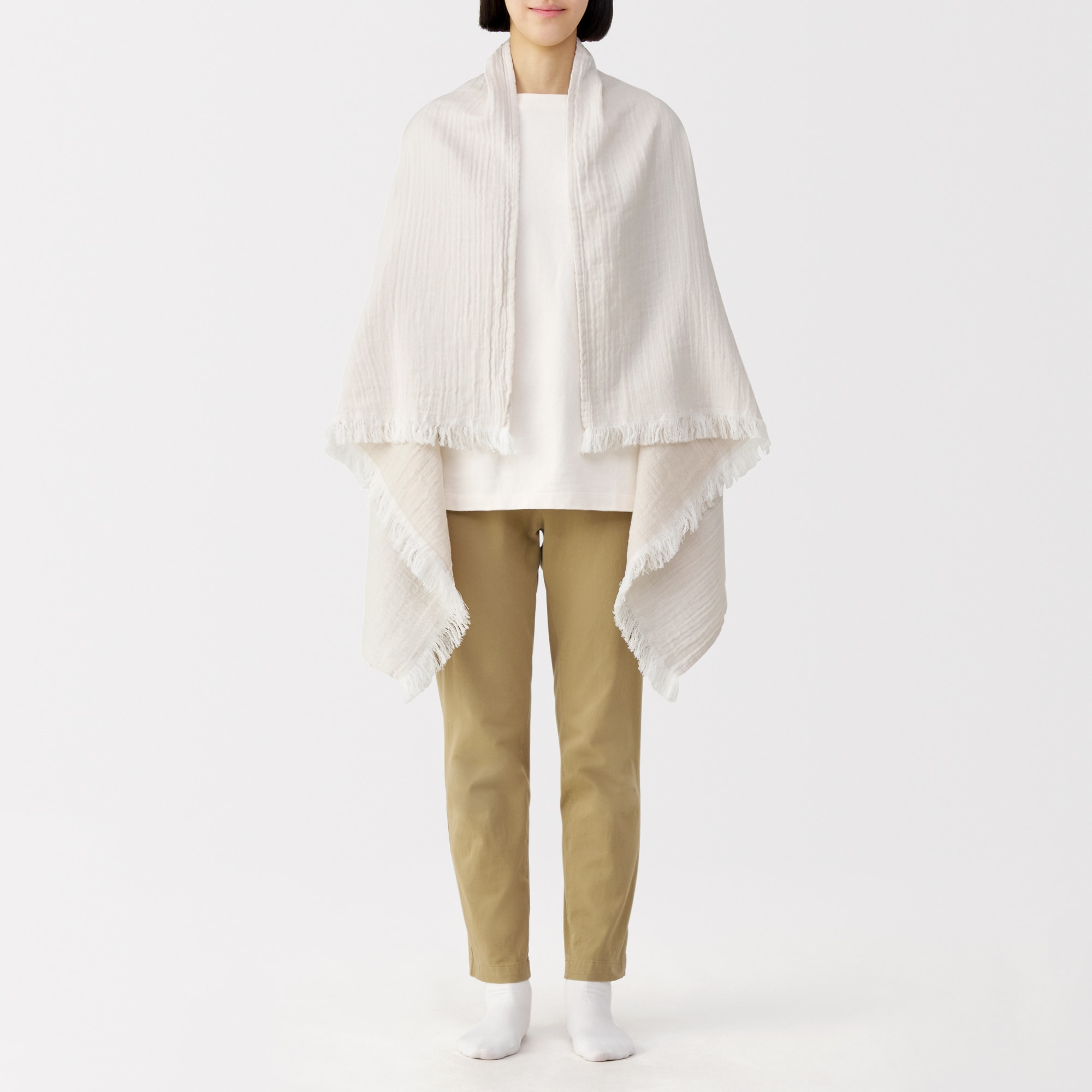 羽織れる　二重ガーゼブランケット