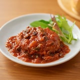 素材を生かした　トマトの煮込みハンバーグ