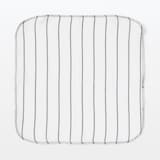 インド綿　先染めふきん　６枚組／チャコールグレー