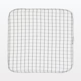 インド綿　先染めふきん　６枚組／チャコールグレー