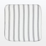 インド綿　先染めふきん　６枚組／チャコールグレー