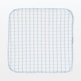 インド綿　先染めふきん　６枚組／ブルー