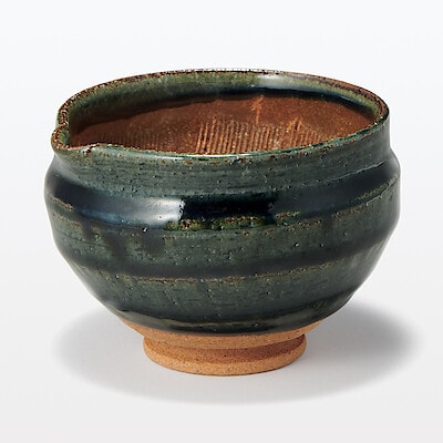 美濃焼　片口丸すり鉢　小　藍釉　約直径１０ｃｍ