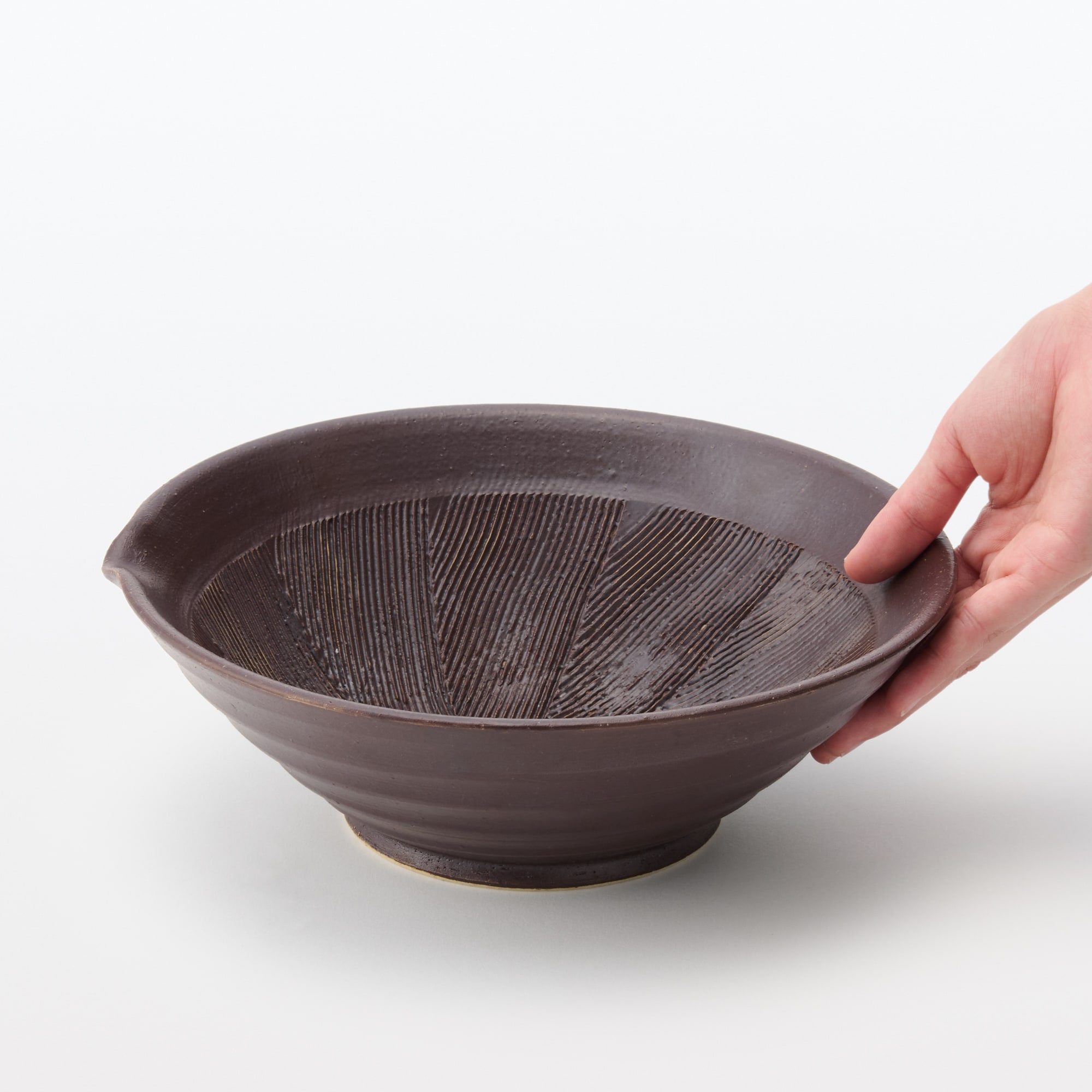 美濃焼　平型片口すり鉢