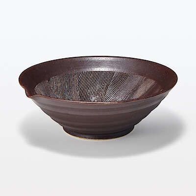 美濃焼　平型片口すり鉢　約直径２５ｃｍ