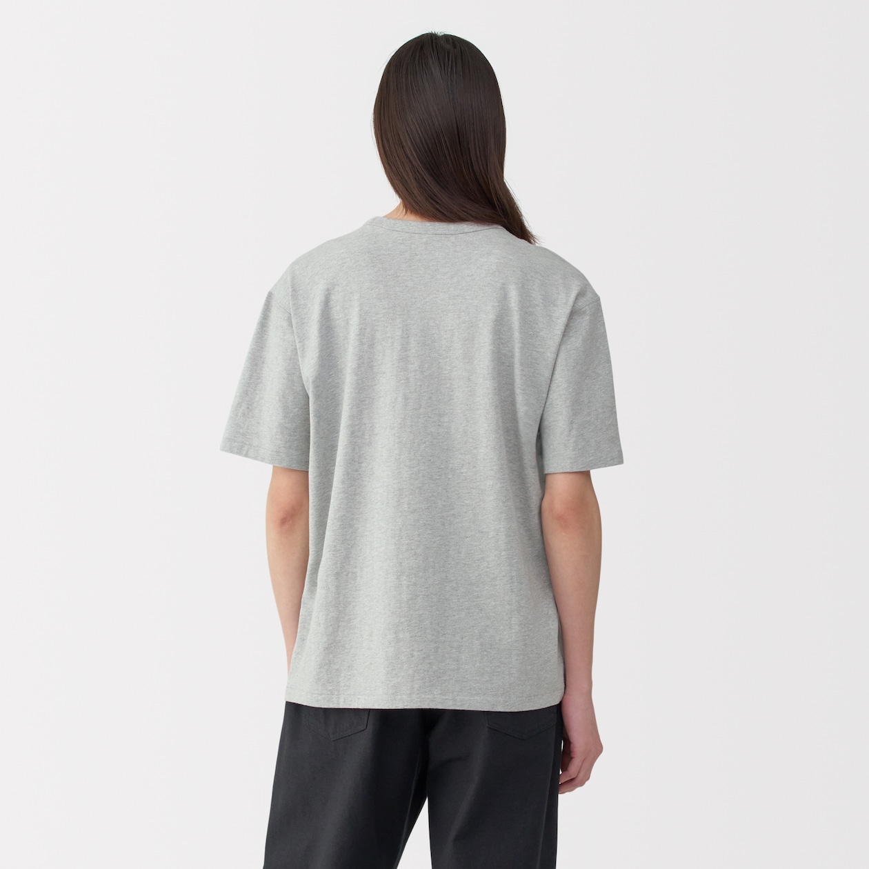 紳士　昔ながらの製法で編み立てた天竺クルーネック半袖Ｔシャツ