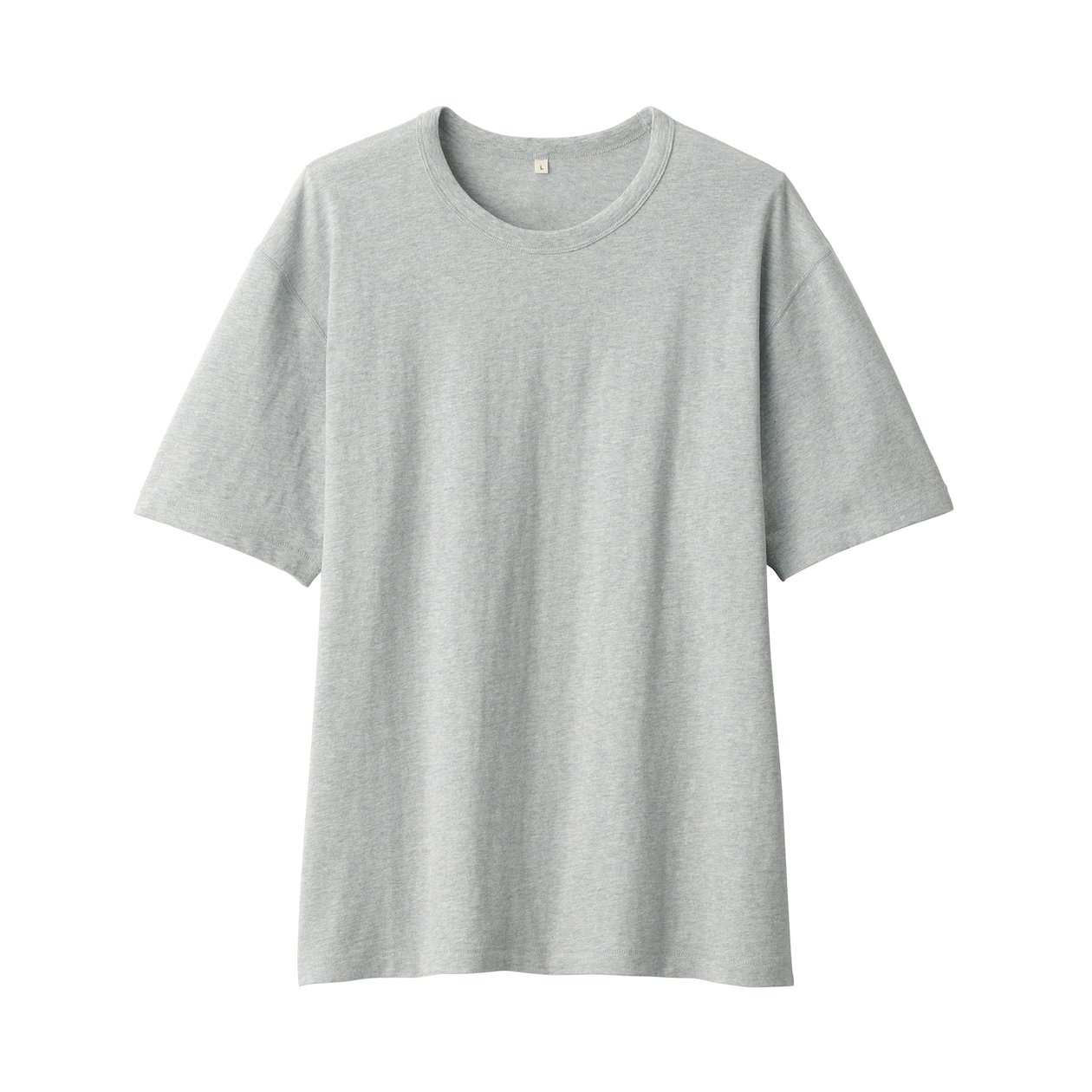 紳士　昔ながらの製法で編み立てた天竺クルーネック半袖Ｔシャツ