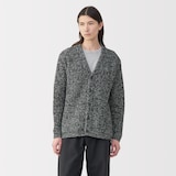 紳士　コットンローゲージニットカーディガン