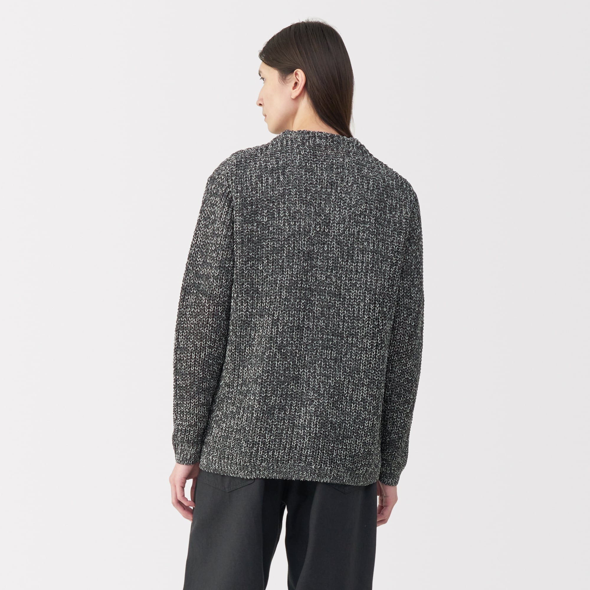 紳士　コットンローゲージニットカーディガン