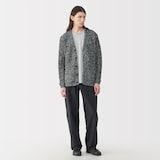 紳士　コットンローゲージニットカーディガン