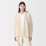 紳士　コットンローゲージニットカーディガン