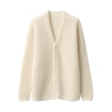 紳士　コットンローゲージニットカーディガン