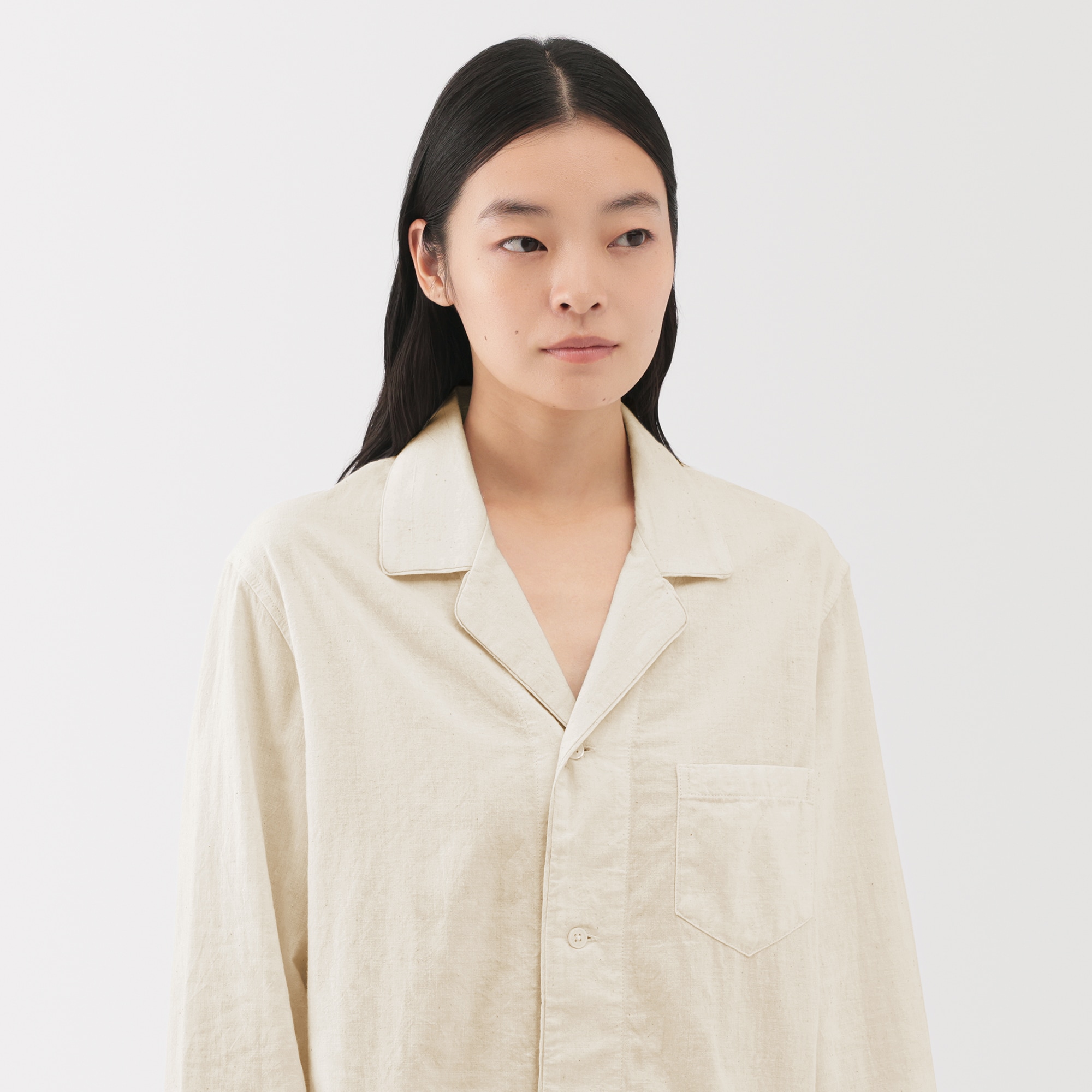 MUJI Labo 無印　インドの手紬ぎ手織りパジャマ 男女兼用 インドの手紬ぎ手織りパジャマ | 無印良品