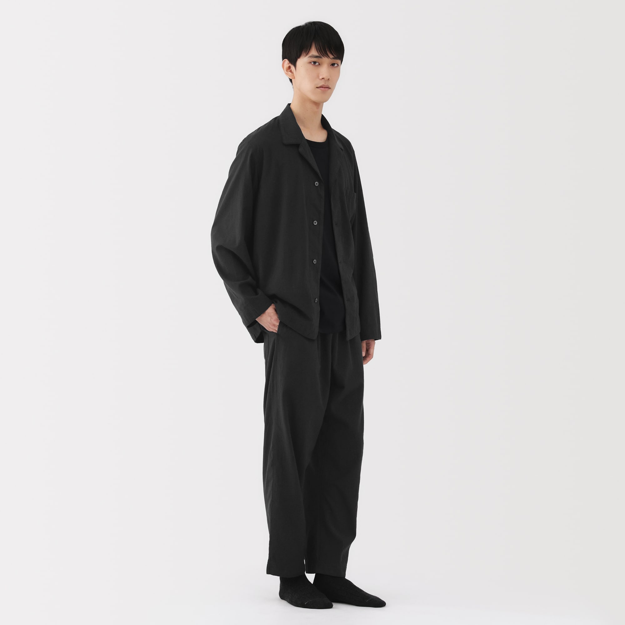 MUJI Labo 無印　インドの手紬ぎ手織りパジャマ 男女兼用 インドの手紬ぎ手織りパジャマ | 無印良品