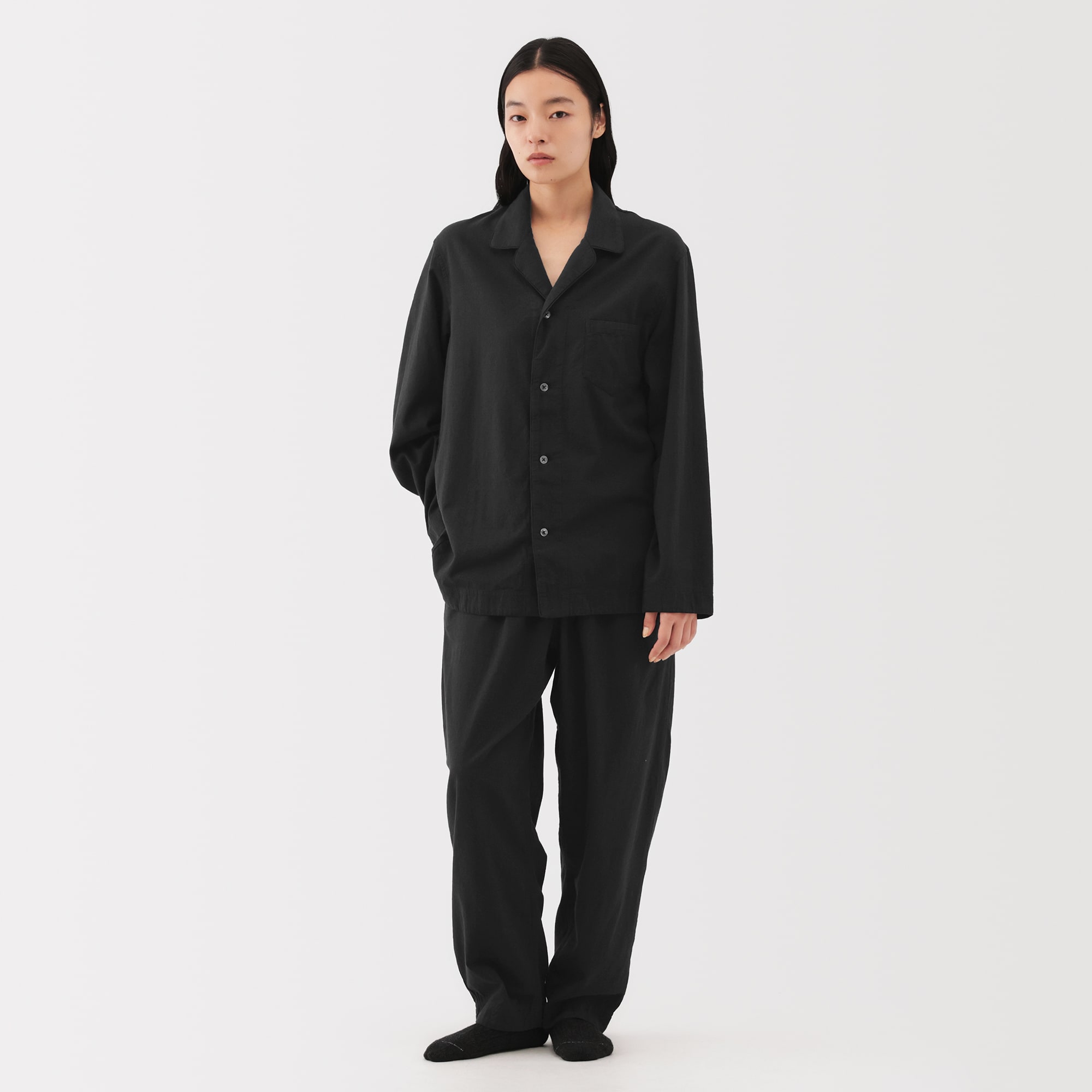 MUJI Labo 無印　インドの手紬ぎ手織りパジャマ 男女兼用 インドの手紬ぎ手織りパジャマ | 無印良品