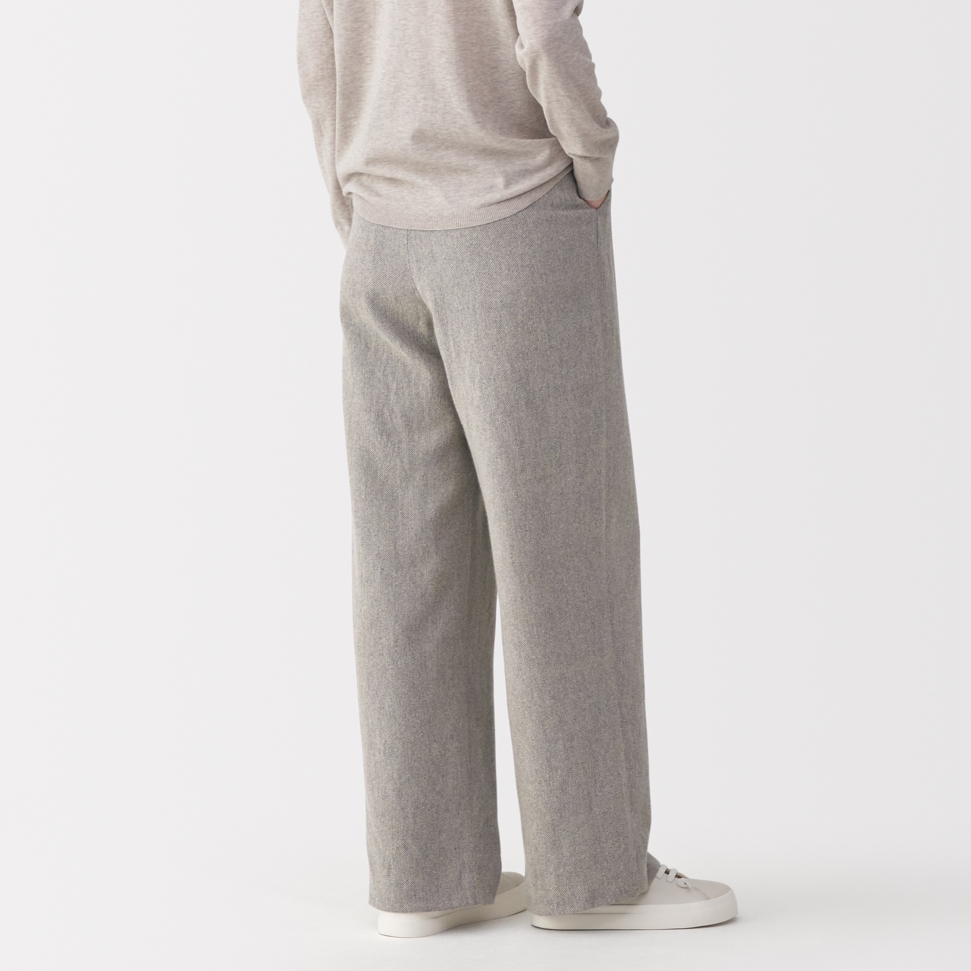 婦人　リネン混ウールパンツ