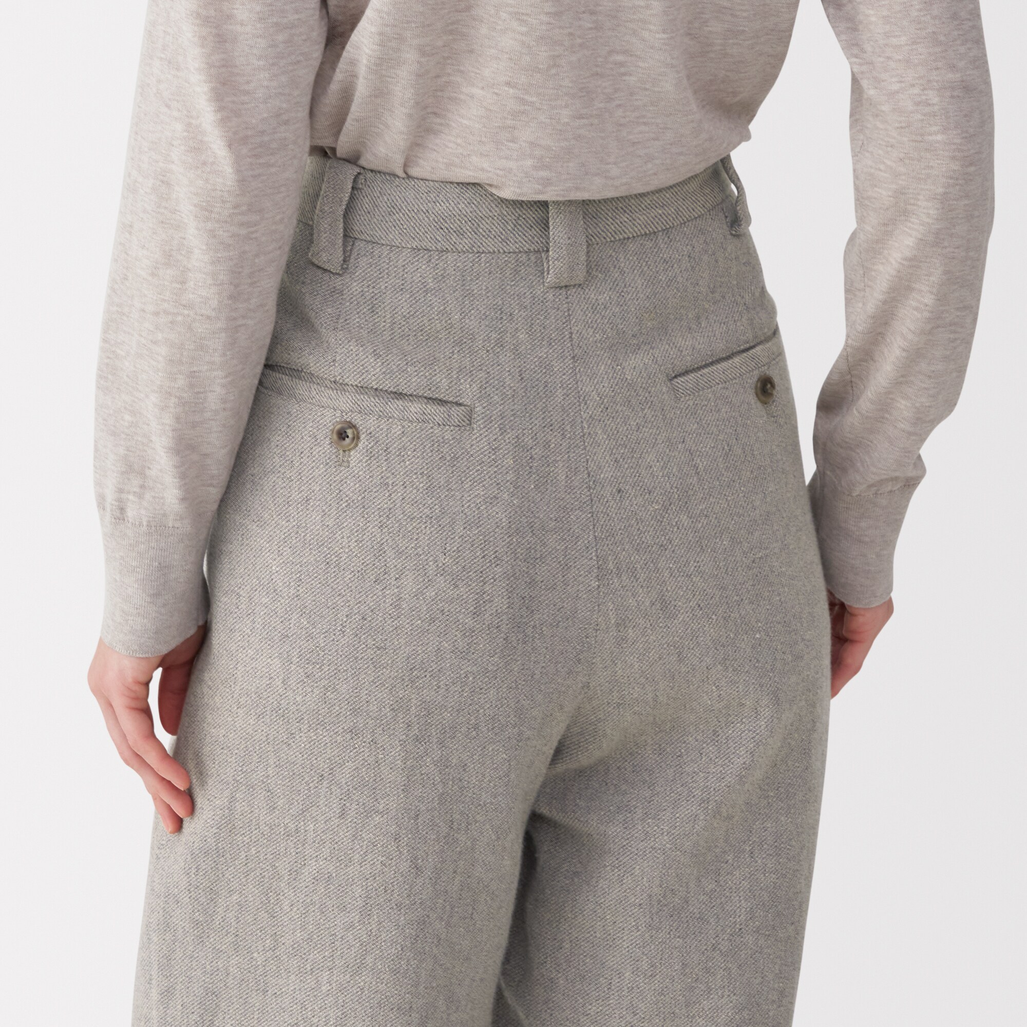 新品 正規品!!  婦人 無印良品 | リネン混ウールパンツ パンツ