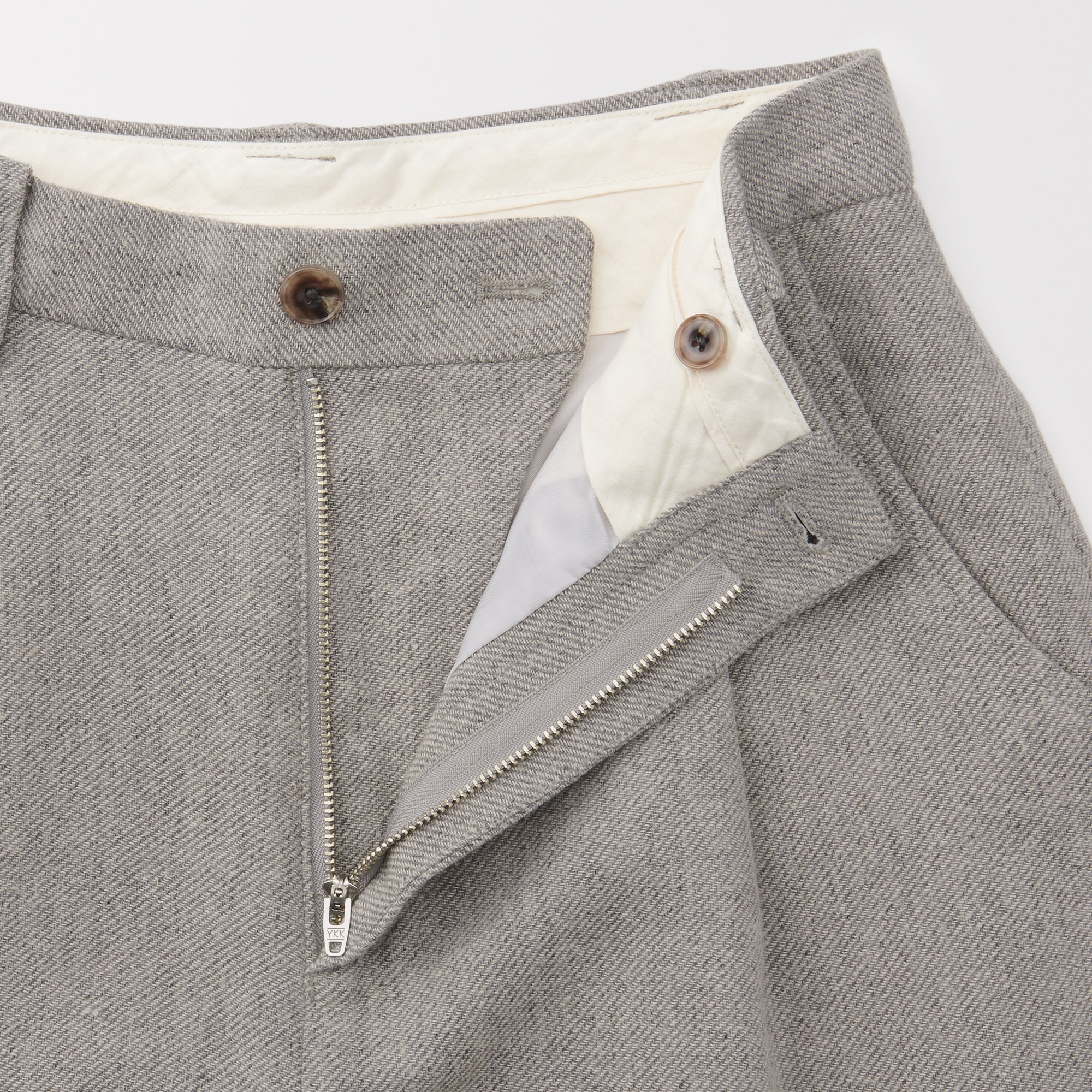 婦人　リネン混ウールパンツ