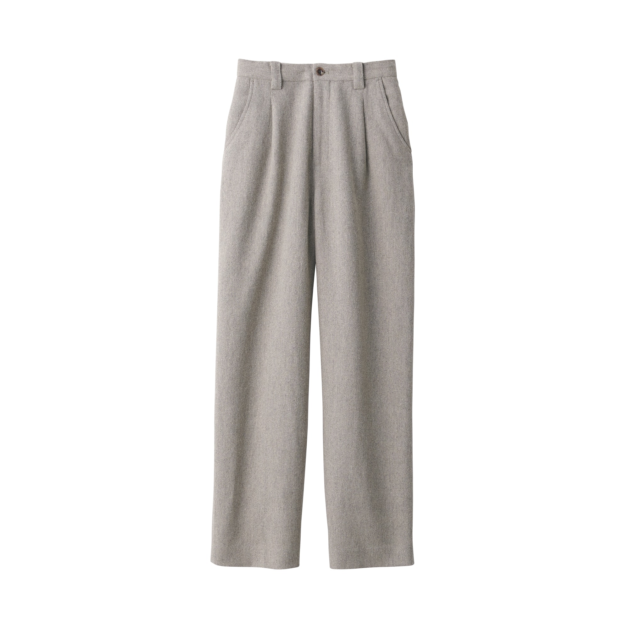 婦人　リネン混ウールパンツ