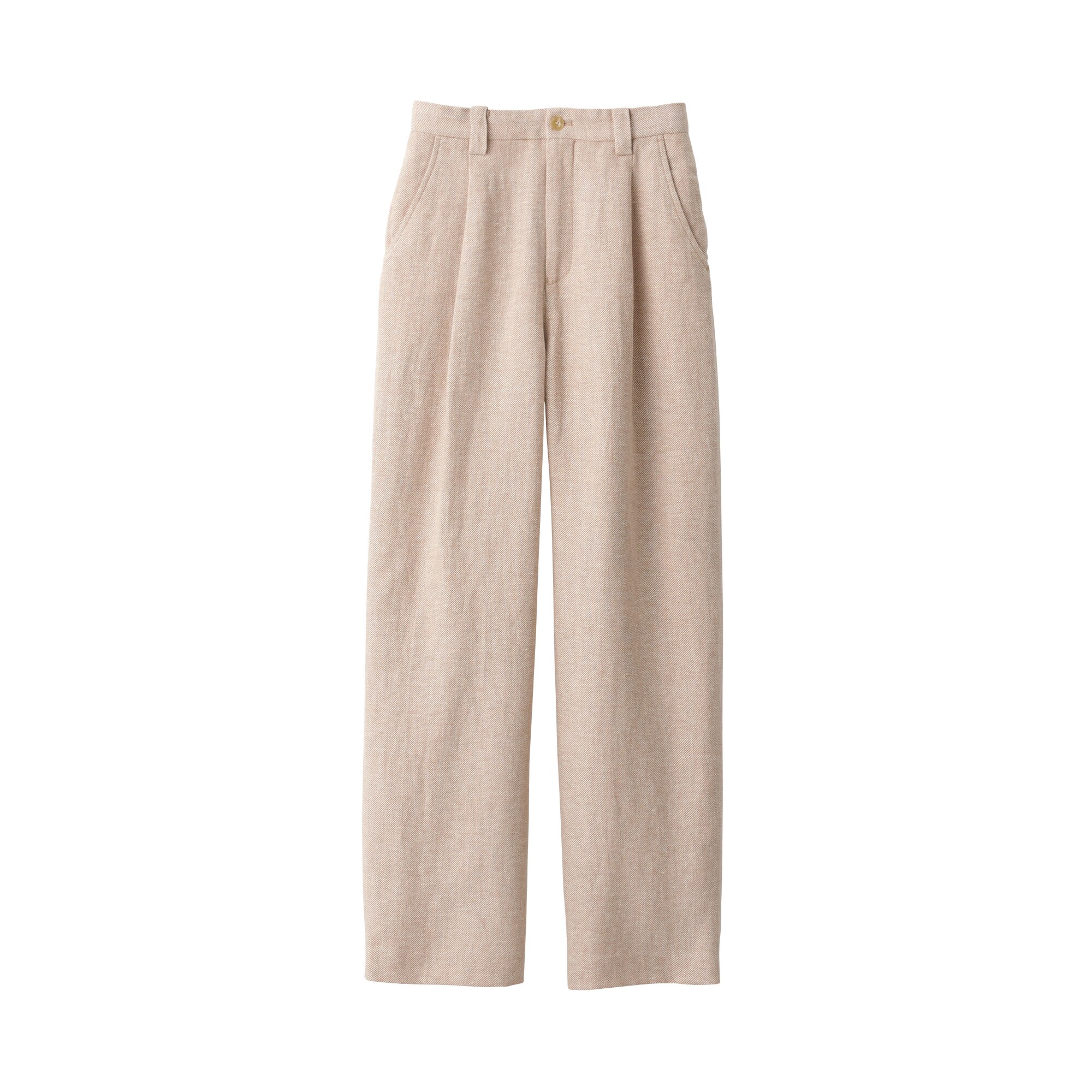 婦人　リネン混ウールパンツ