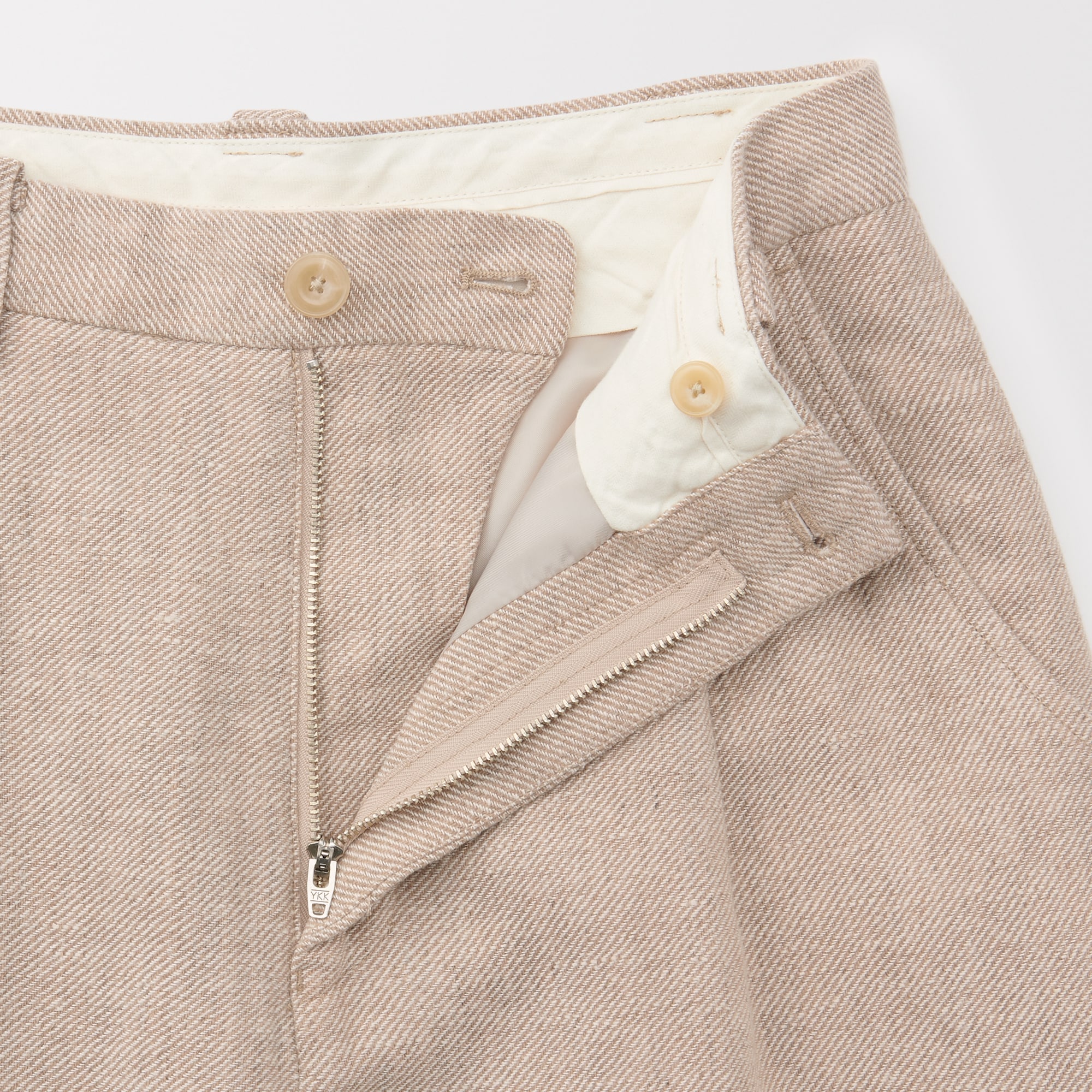 婦人　リネン混ウールパンツ