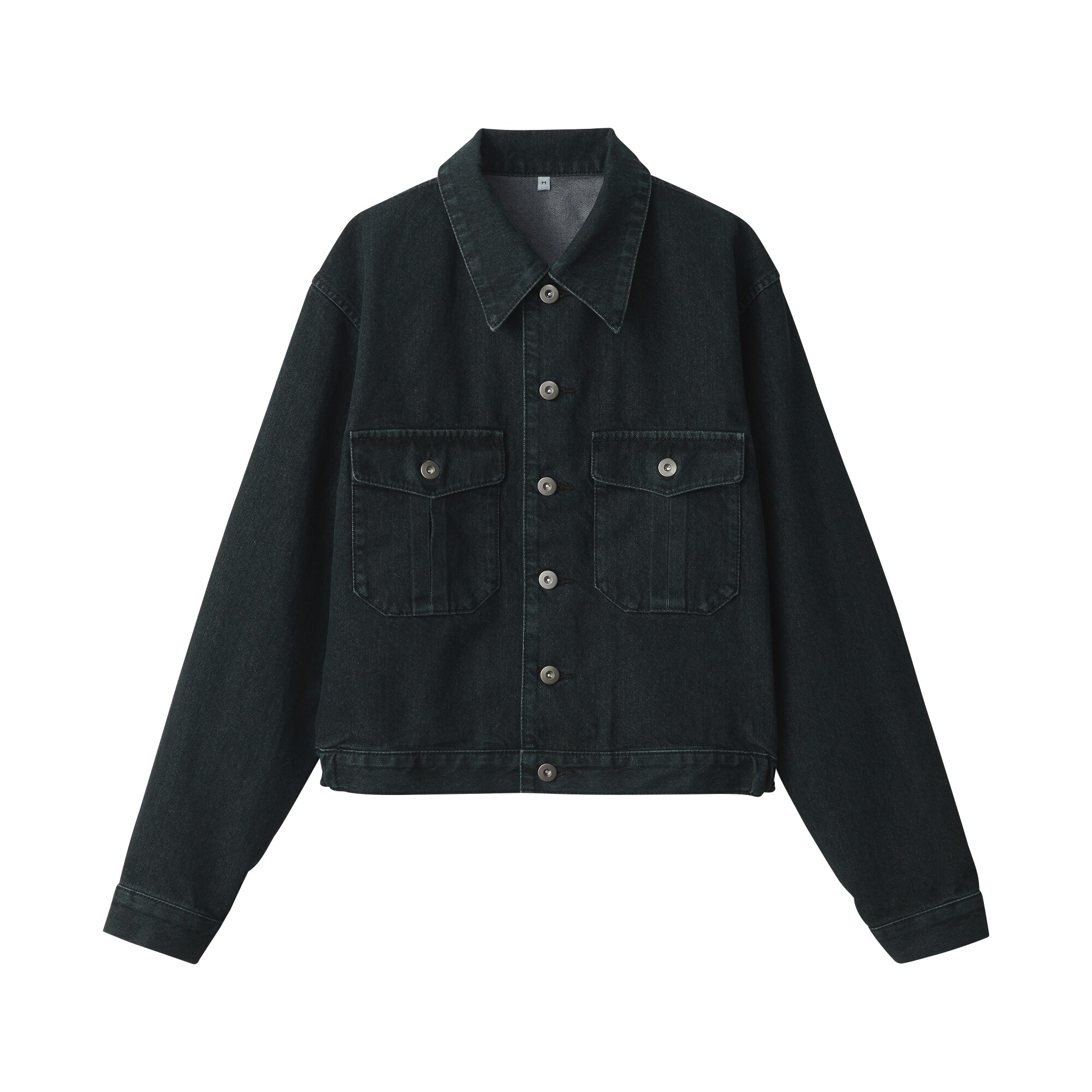 婦人和紙混デニムジャケット　ダークグレー