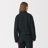 婦人和紙混デニムジャケット　ダークグレー