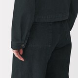 婦人和紙混デニムジャケット　ダークグレー