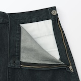 婦人　和紙混デニムスカート　ダークグレー