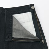 婦人　和紙混デニムスカート　ダークグレー