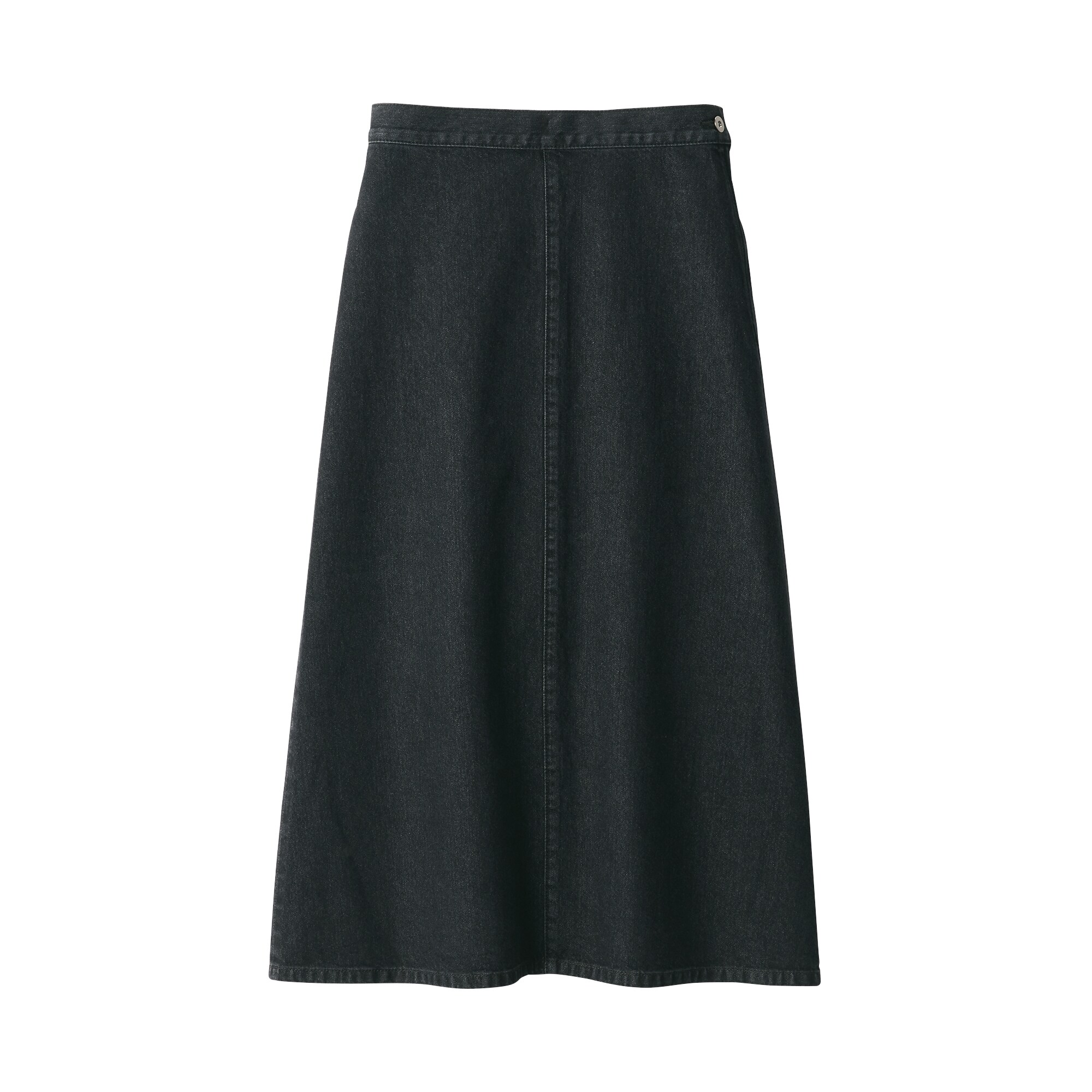 婦人　和紙混デニムスカート　ダークグレー