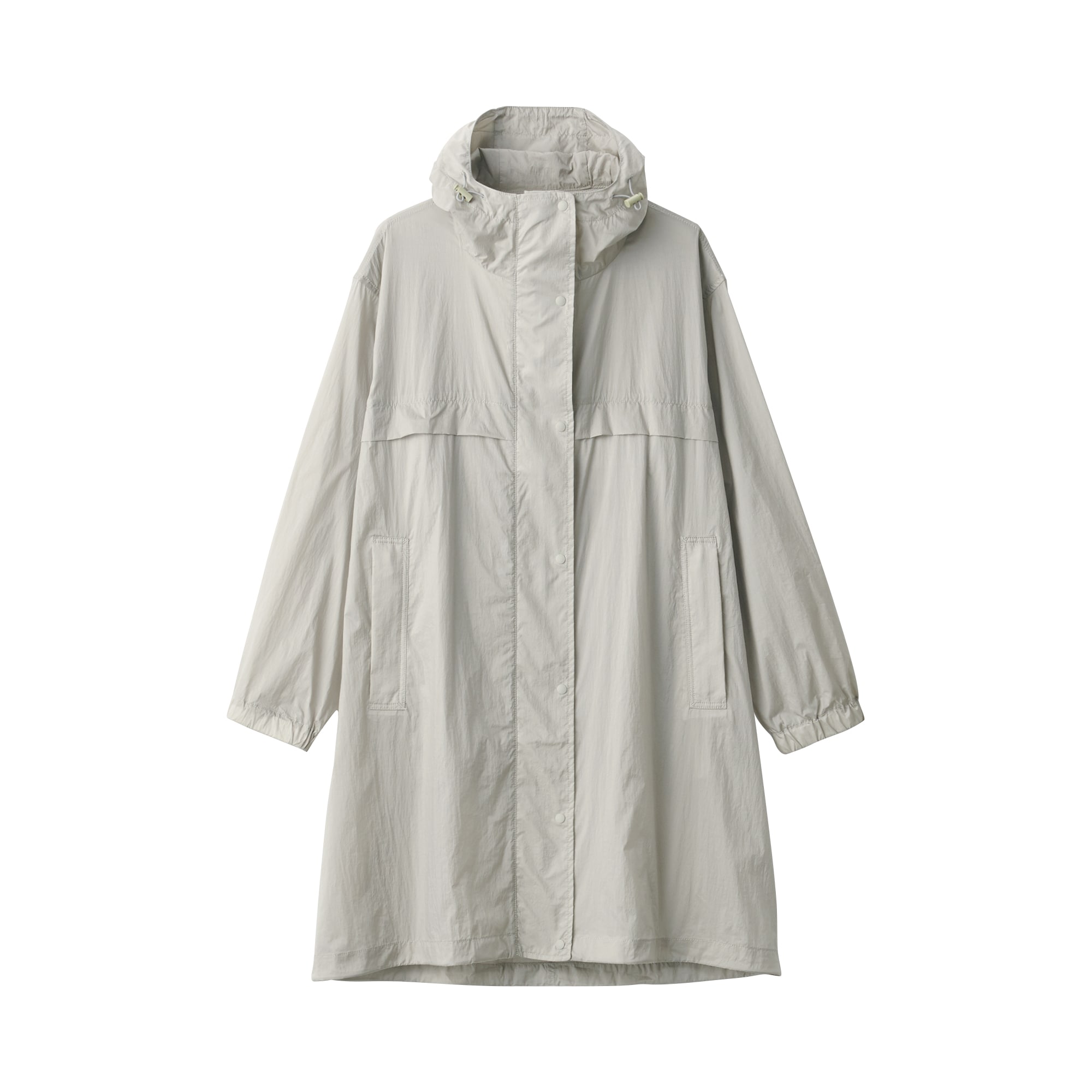 婦人 軽量撥水ナイロンフード付きコート | 無印良品