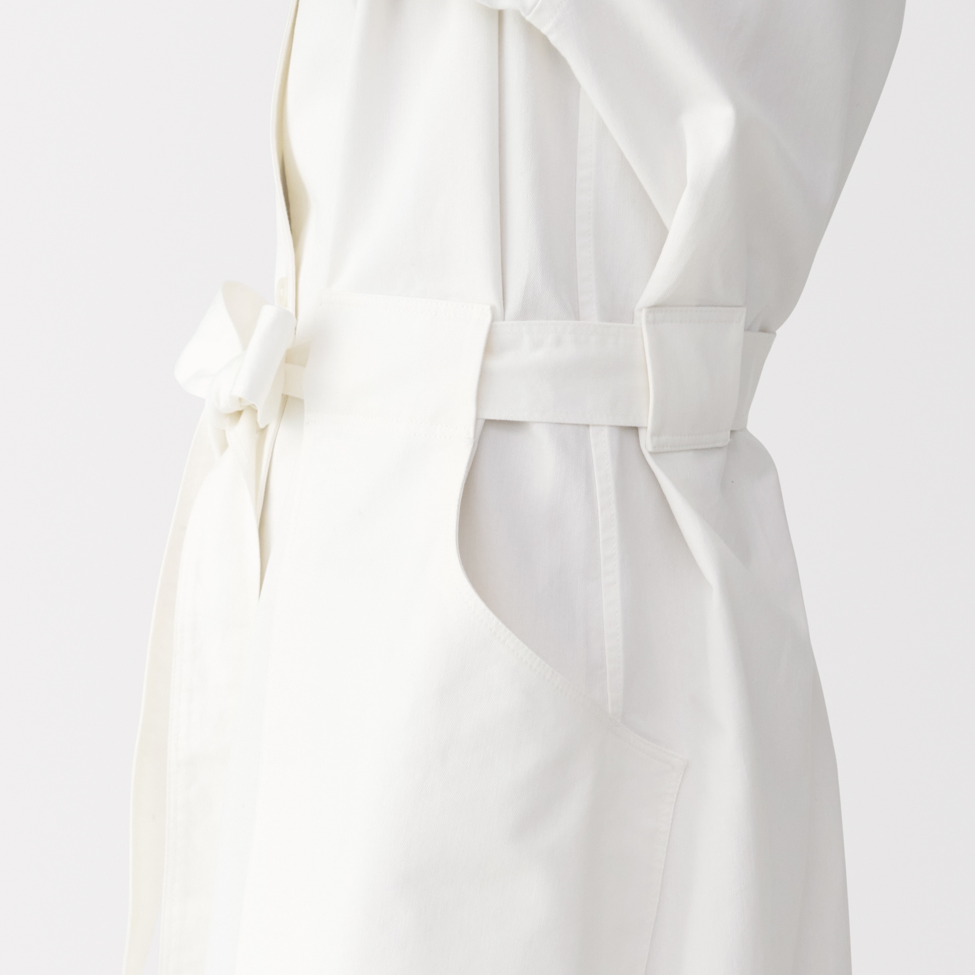 婦人　和紙混ツイルシャツワンピース