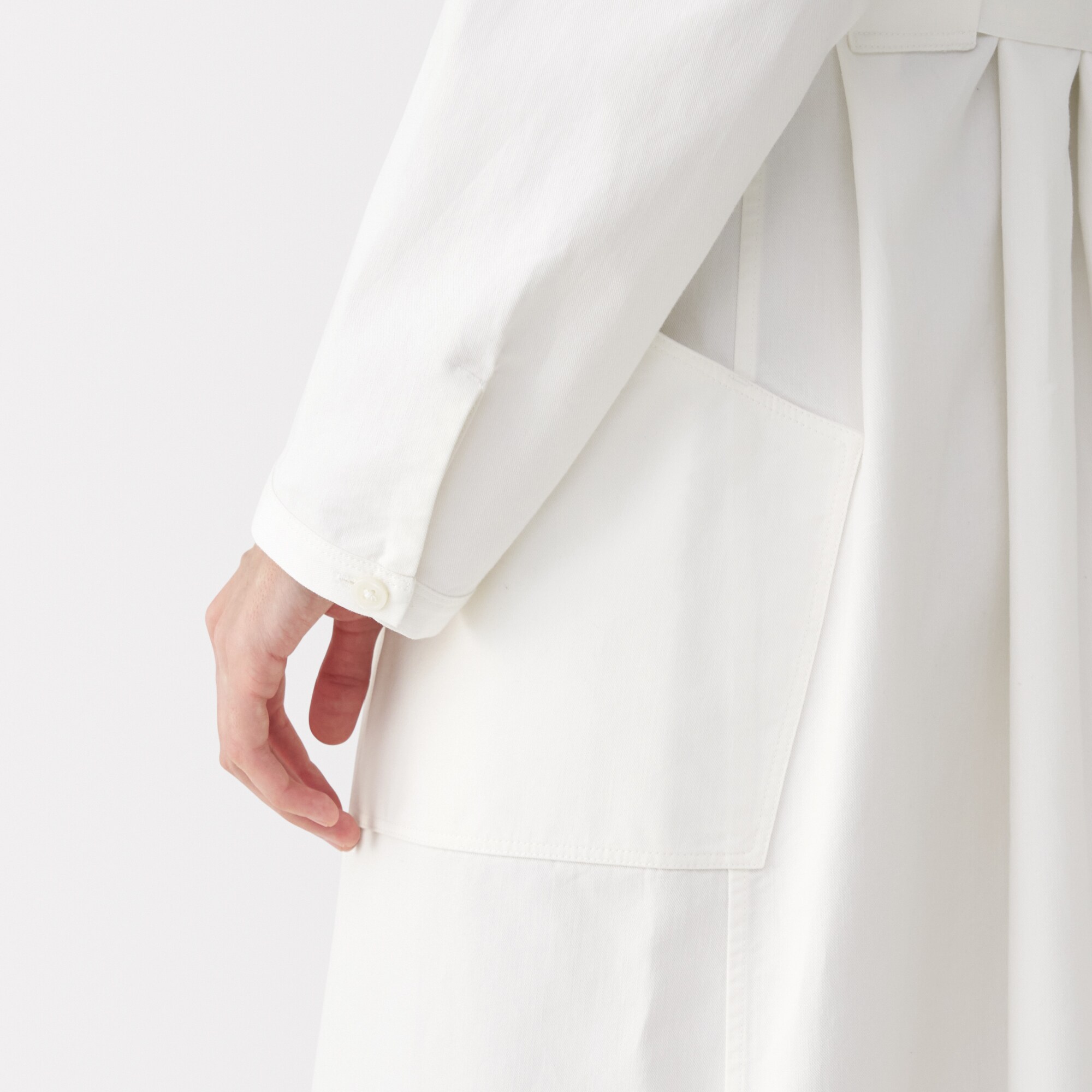 婦人　和紙混ツイルシャツワンピース