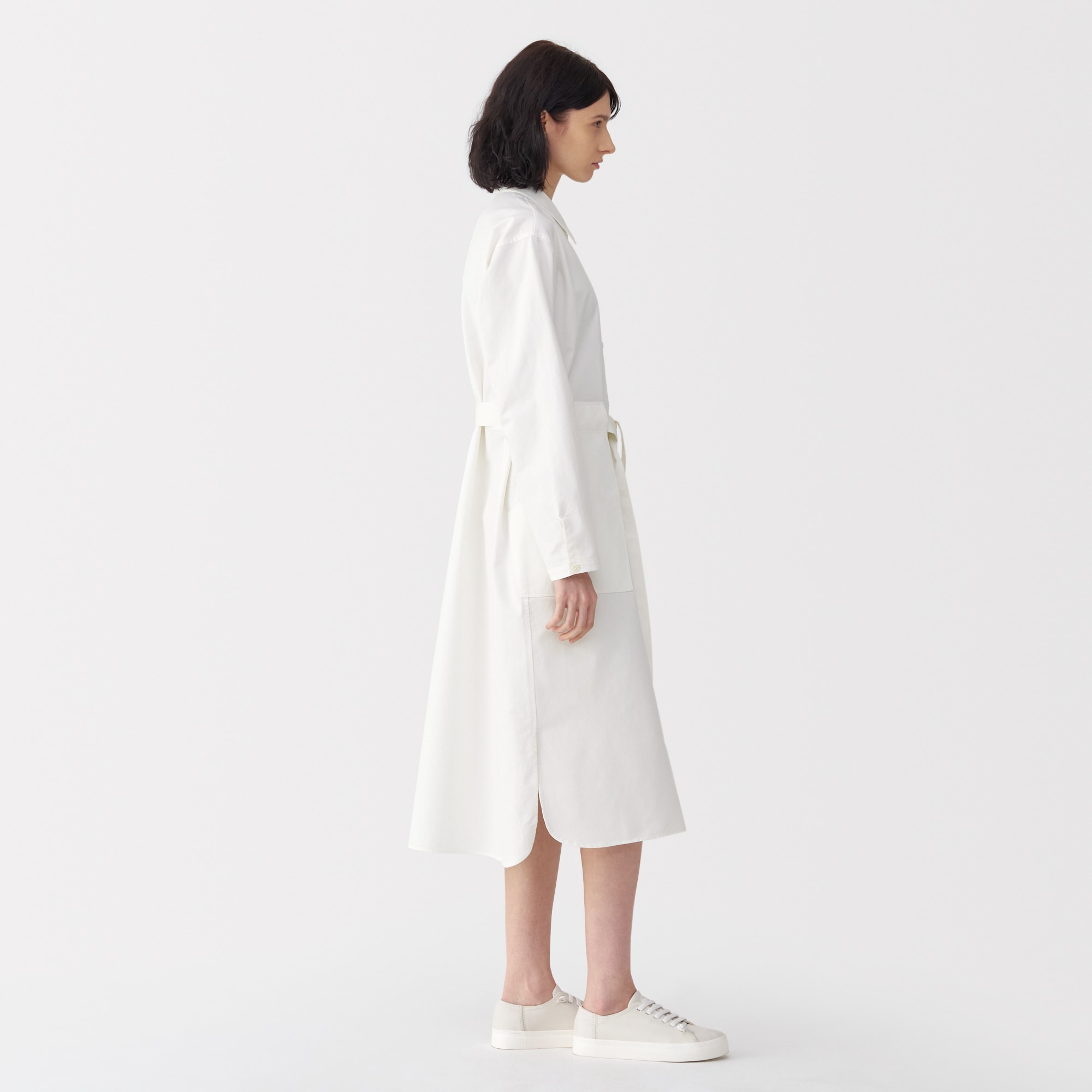 婦人　和紙混ツイルシャツワンピース