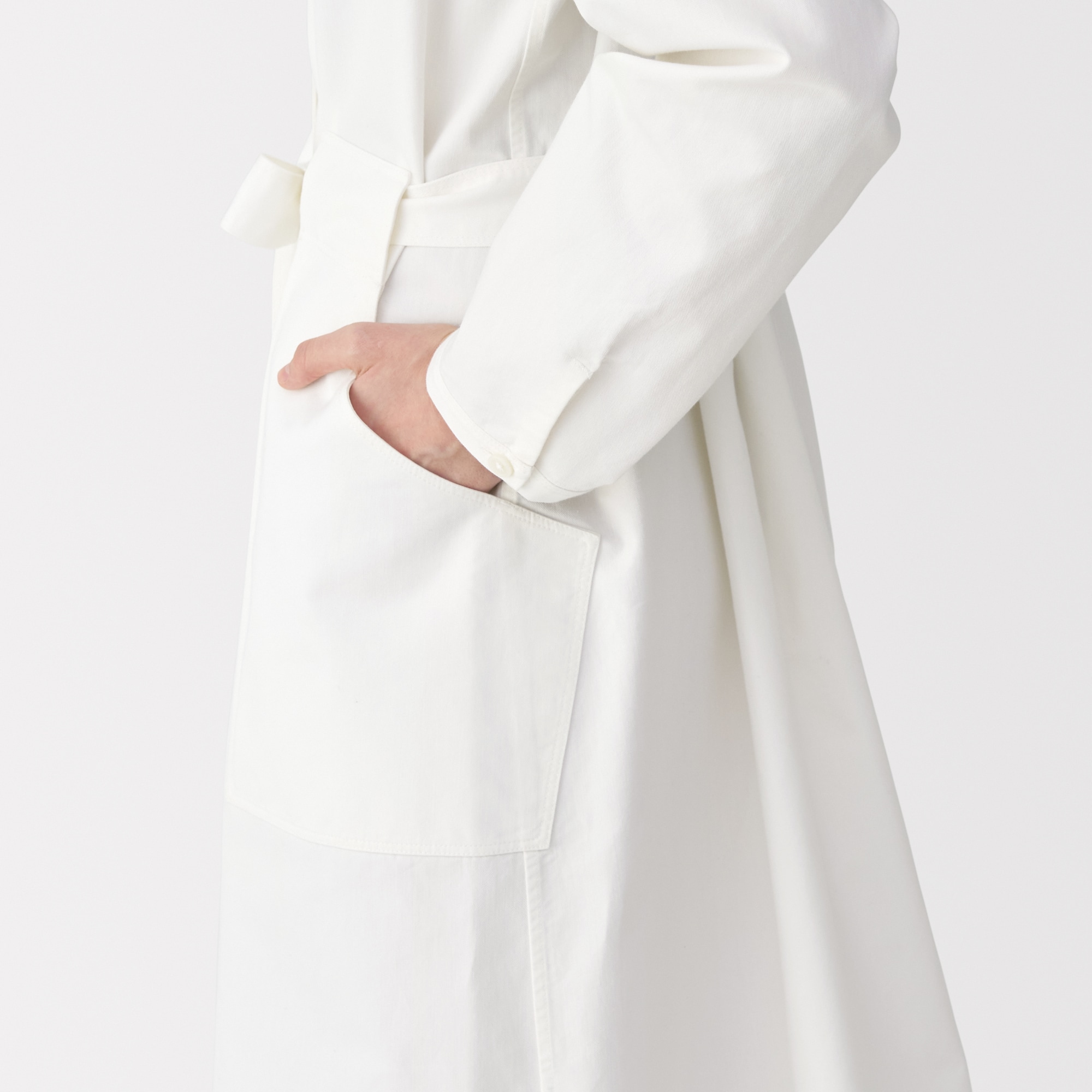 婦人　和紙混ツイルシャツワンピース