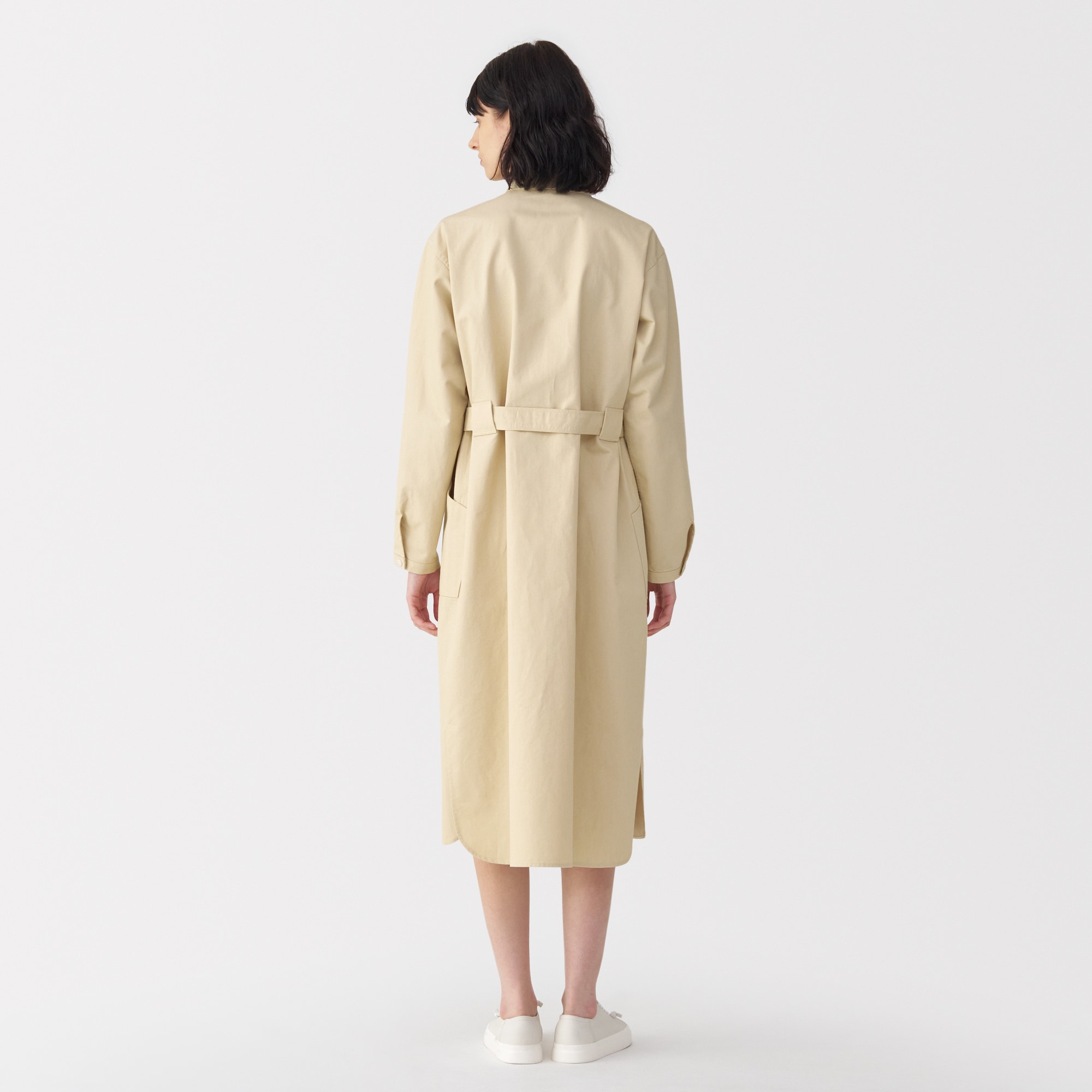 婦人　和紙混ツイルシャツワンピース