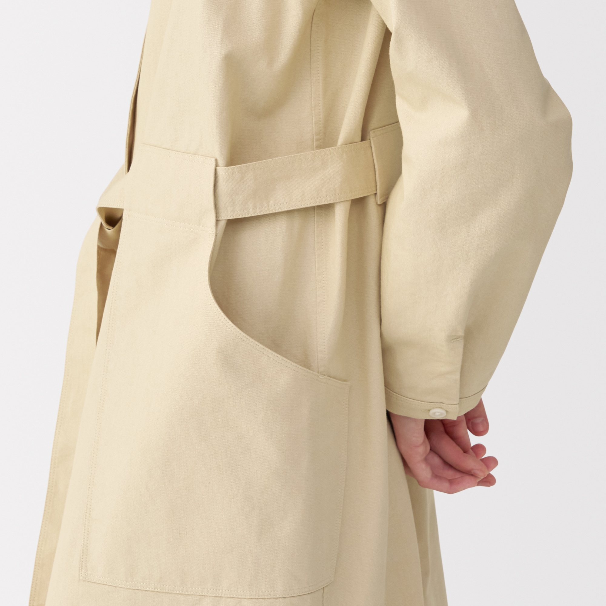 婦人　和紙混ツイルシャツワンピース