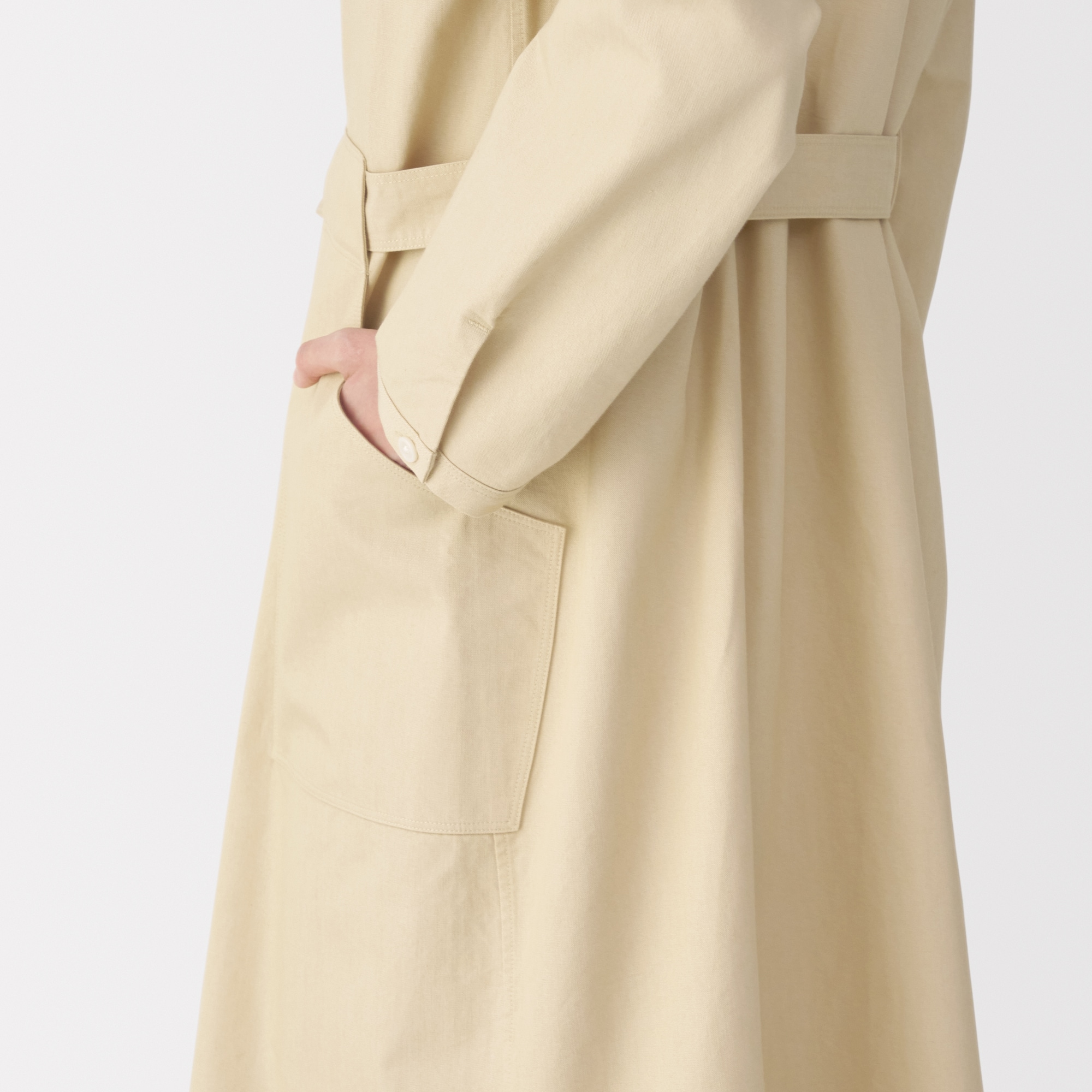 婦人　和紙混ツイルシャツワンピース