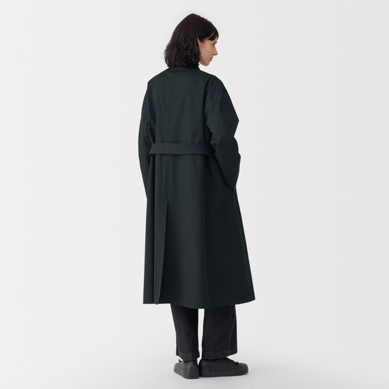 婦人 高密度コットンシングルブレストコート | 無印良品