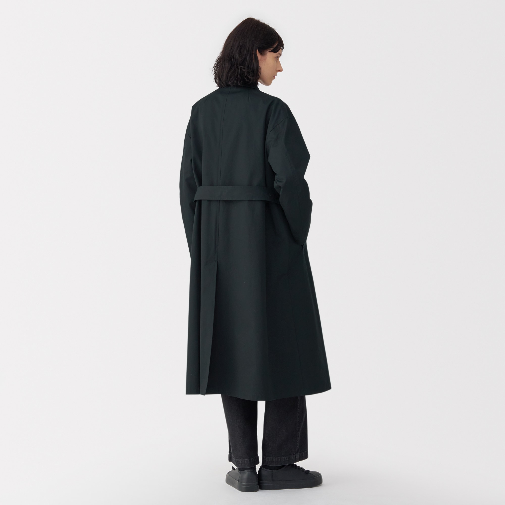 MUJI Labo　無印良品　婦人　高密度コットンシングルブレストコート　L 婦人 高密度コットンシングルブレストコート | 無印良品