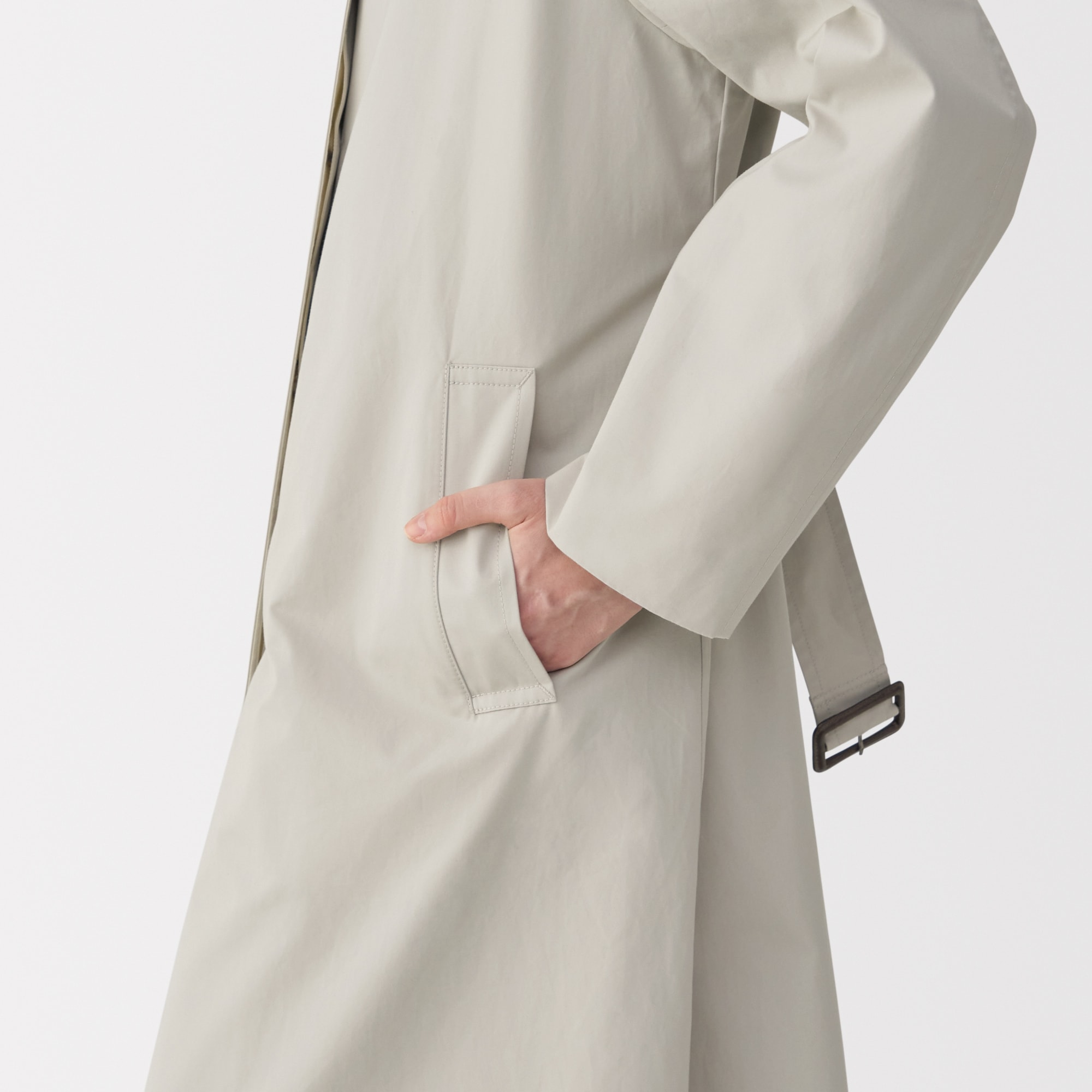 婦人　高密度コットンシングルブレストコート