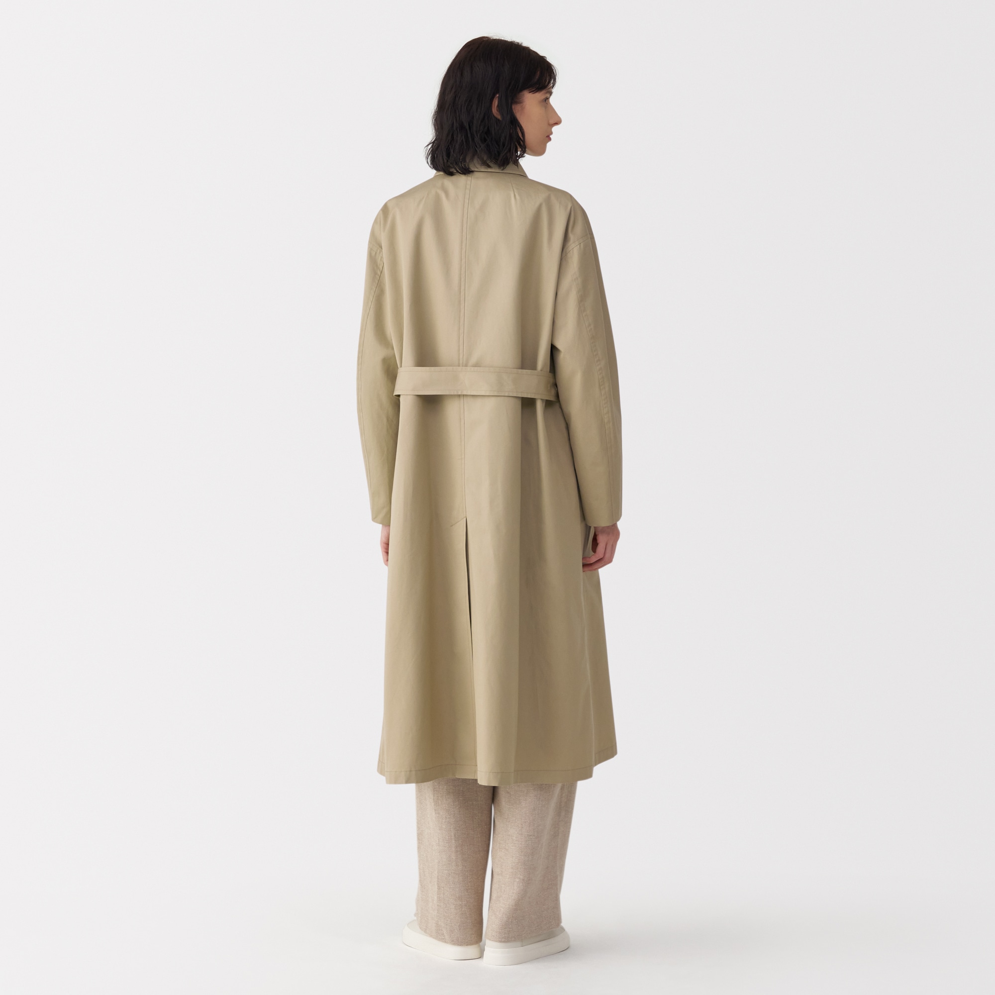 婦人　高密度コットンシングルブレストコート