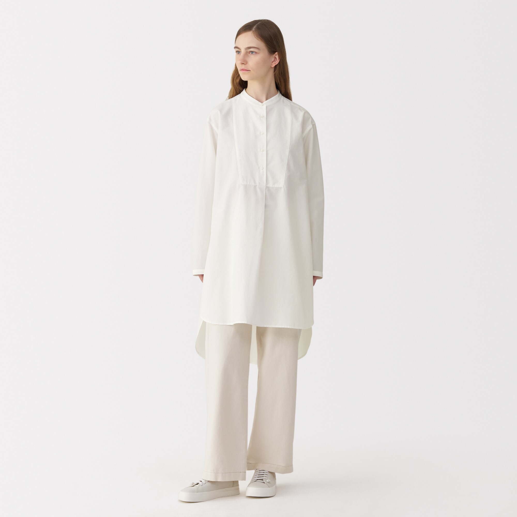 婦人　シルク混チュニック